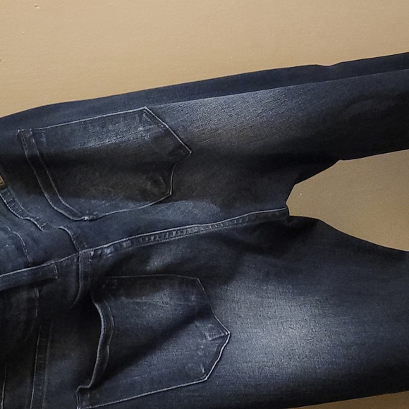 WOMANS NWOT KANCAN JEANS HIGHWAISTED BELLS 11/29 DARK DENIM - Picture 5 of 5